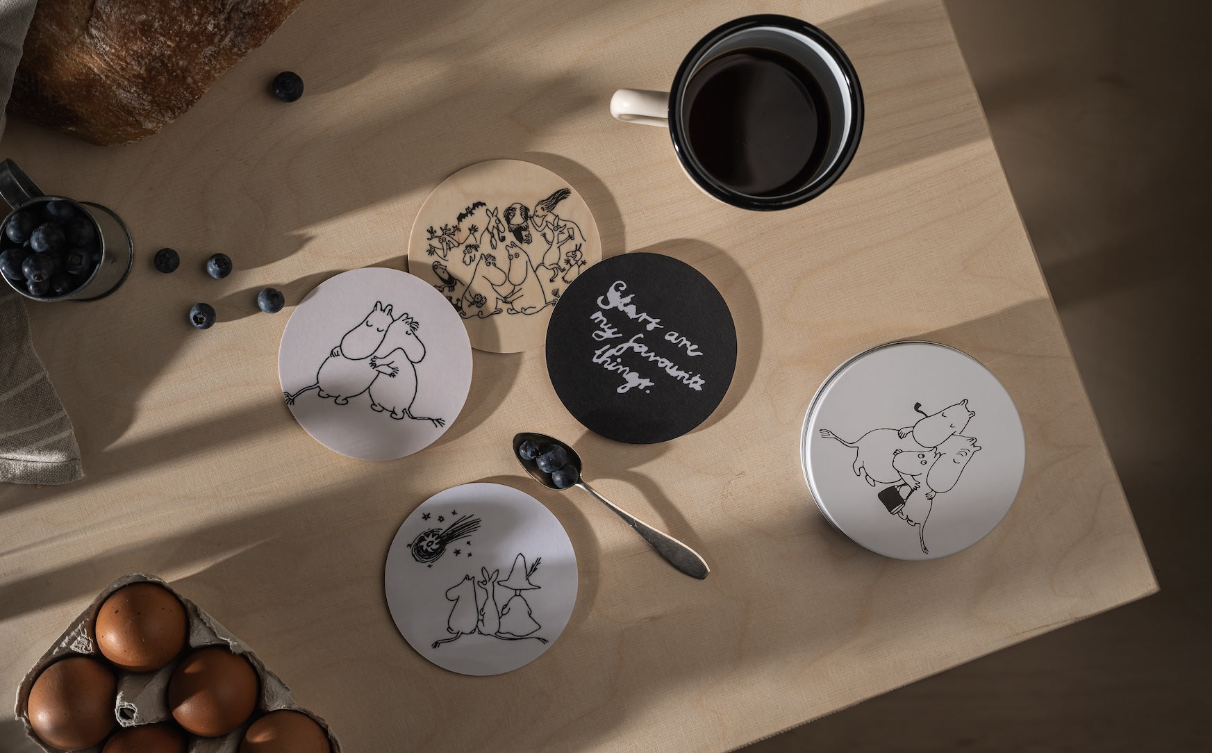 Moomin 80 Anniversary Collection by Muurla Design.   Celebrating 80 years since Tove Jansson's stories were first published 