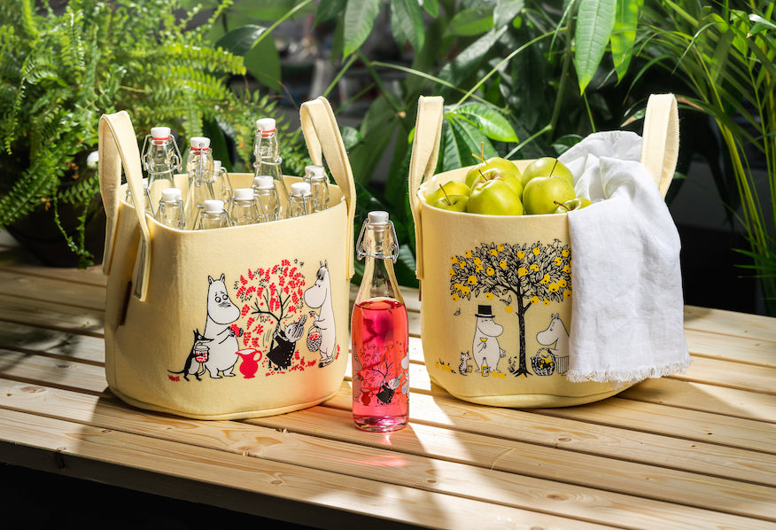 Muurla Design rPET storage baskets and Moomin Bottles