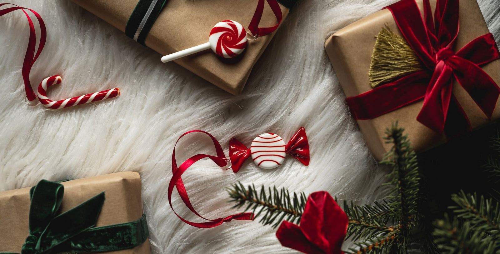 Muurla Red Sweets Christmas Decorations