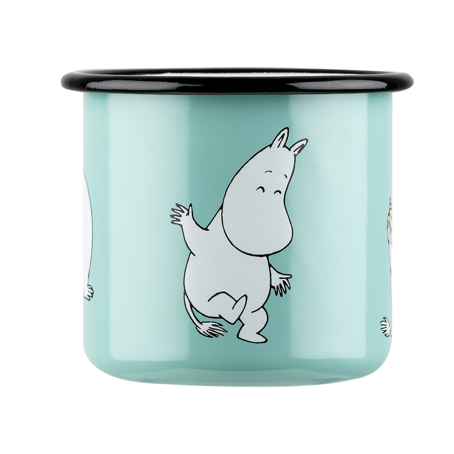 MOOMIN | Enamel Mug | Moomin, Mint  | 0.37L