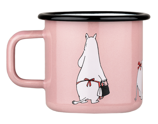 MOOMIN | Enamel Mug | Moominmamma, Pink | 0.37L