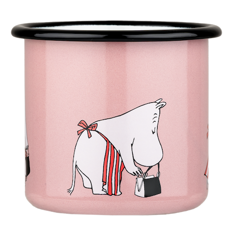 MOOMIN | Enamel Mug | Moominmamma, Pink | 0.37L