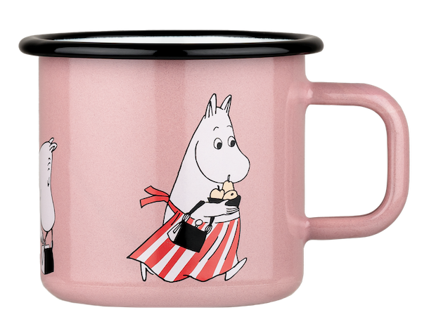 MOOMIN | Enamel Mug | Moominmamma, Pink | 0.37L