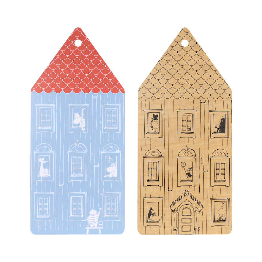 Moominhouse Chop and Serve Board by Muurla Design.   Dual sided