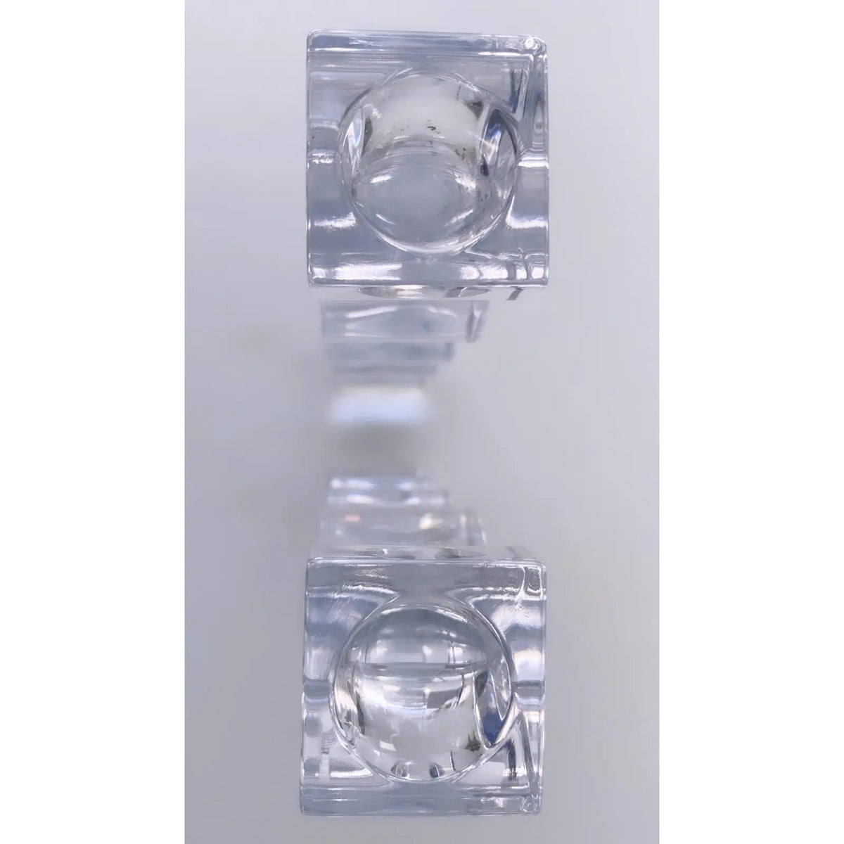 RITZENHOFF | Pure | Lead Crystal Glass Candle Sticks | Set of 2 | Design: Karim Rashid