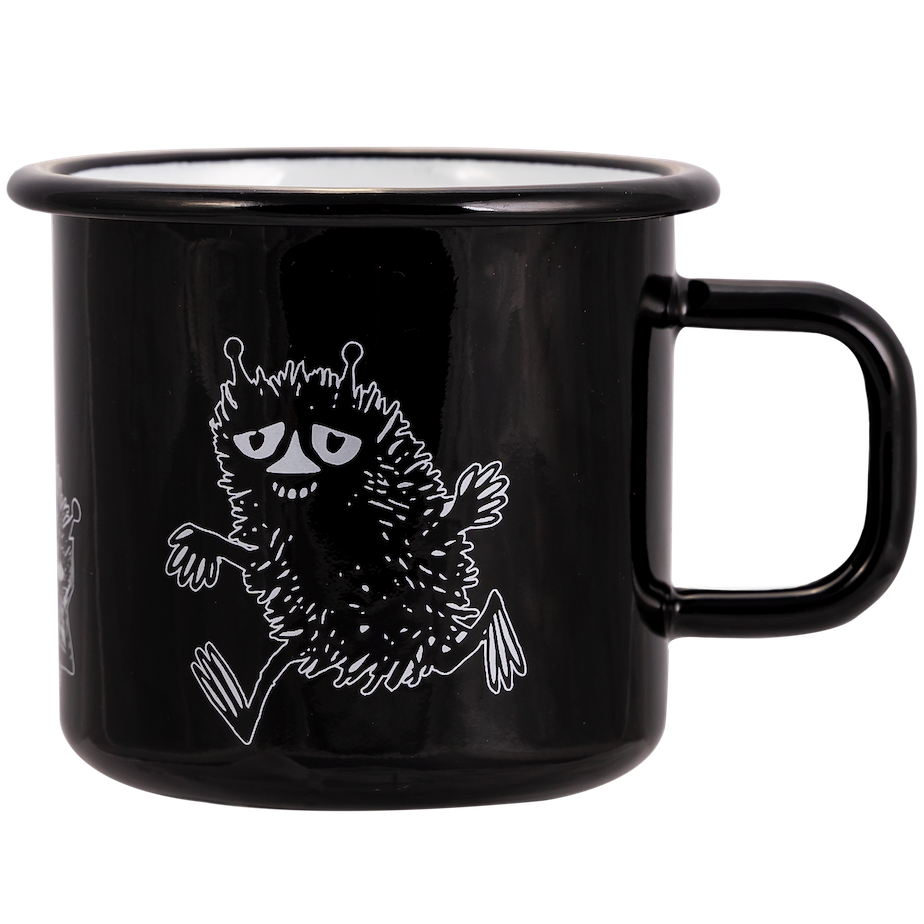 MOOMIN | Enamel Mug | Stinky, Black | 0.37L