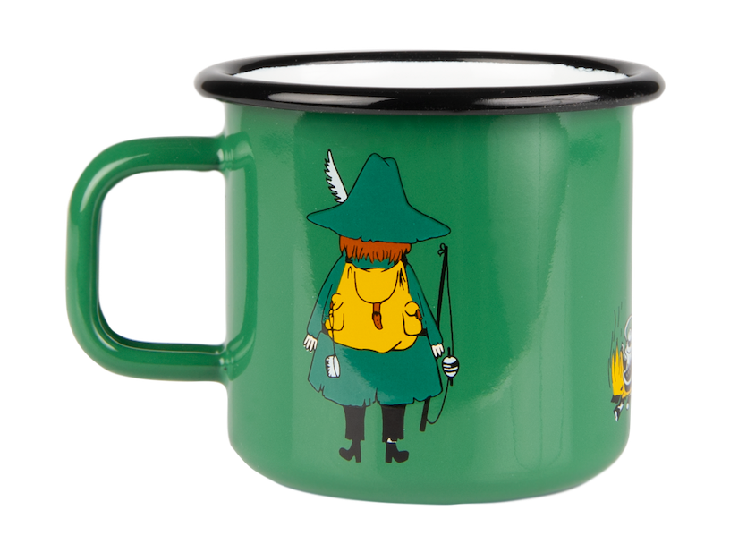 MOOMIN | Enamel Mug | Snufkin, Green | 0.37L