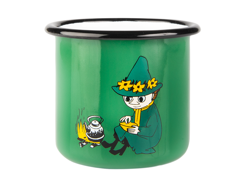 MOOMIN | Enamel Mug | Snufkin, Green | 0.37L