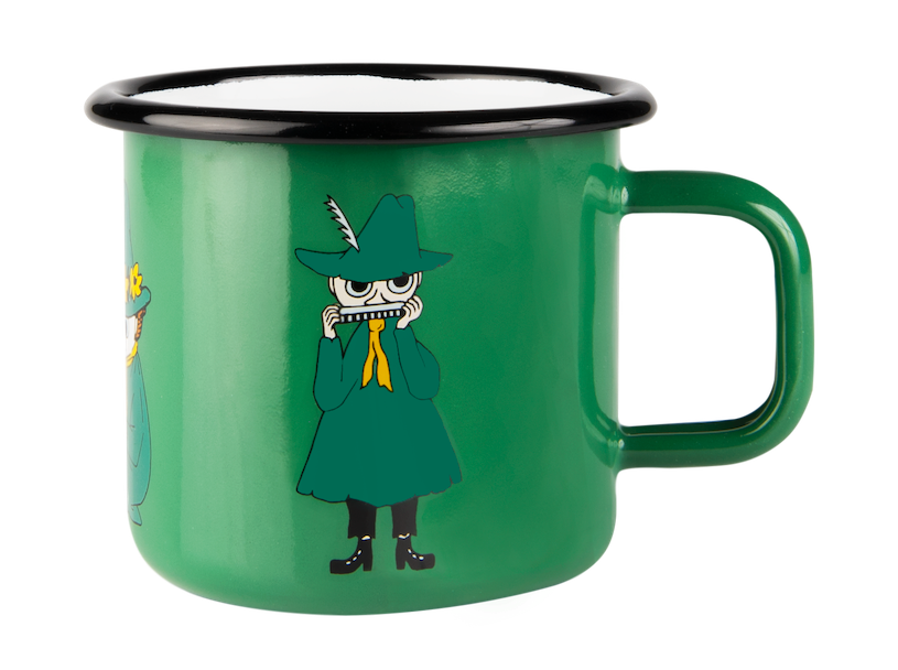 MOOMIN | Enamel Mug | Snufkin, Green | 0.37L