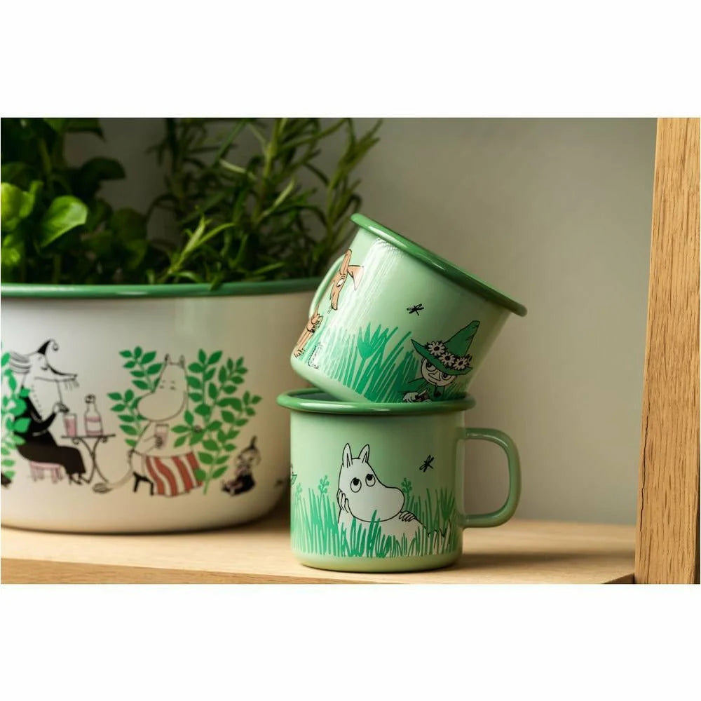 MUURLA | Moomin | Enamel Mug | In the Garden - Boys | 0.25L