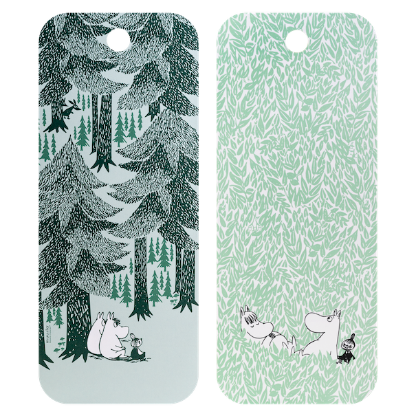 Moomin In the Depths of the Forest Chop and Serve Board. 18 x 44cm.  Two-sided