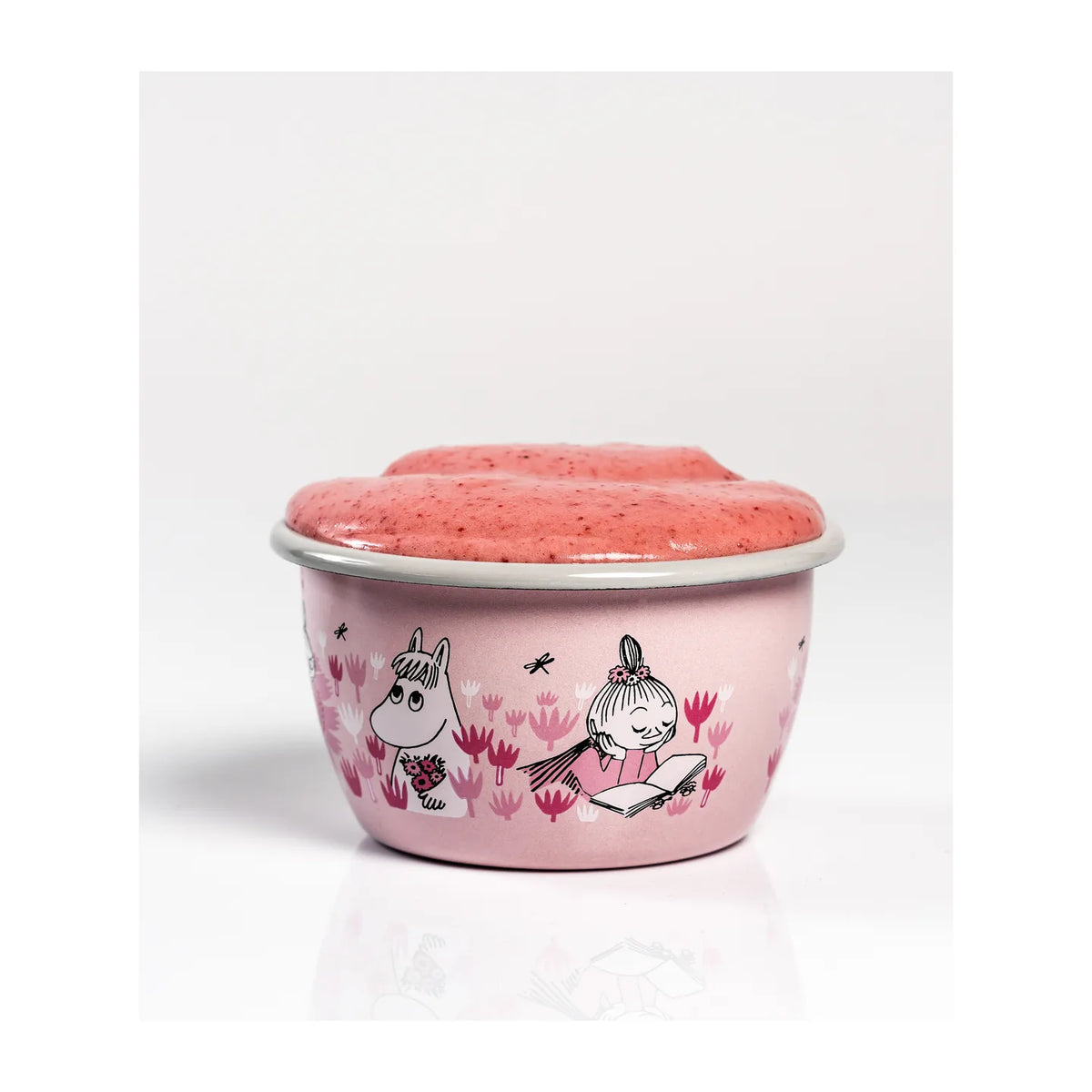 MUURLA | Moomin | Enamel Bowl | In the Garden - Girls | 0.3L