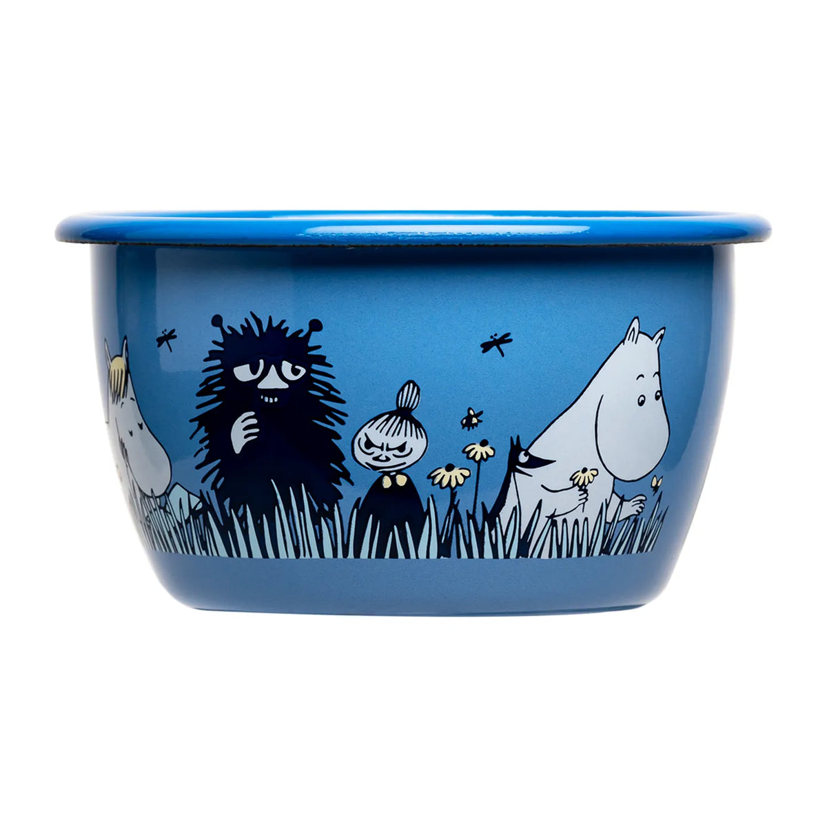 Friends Moomin Bowl by Muurla Design. Featuring Snorkmaiden, Little My and Stinky.