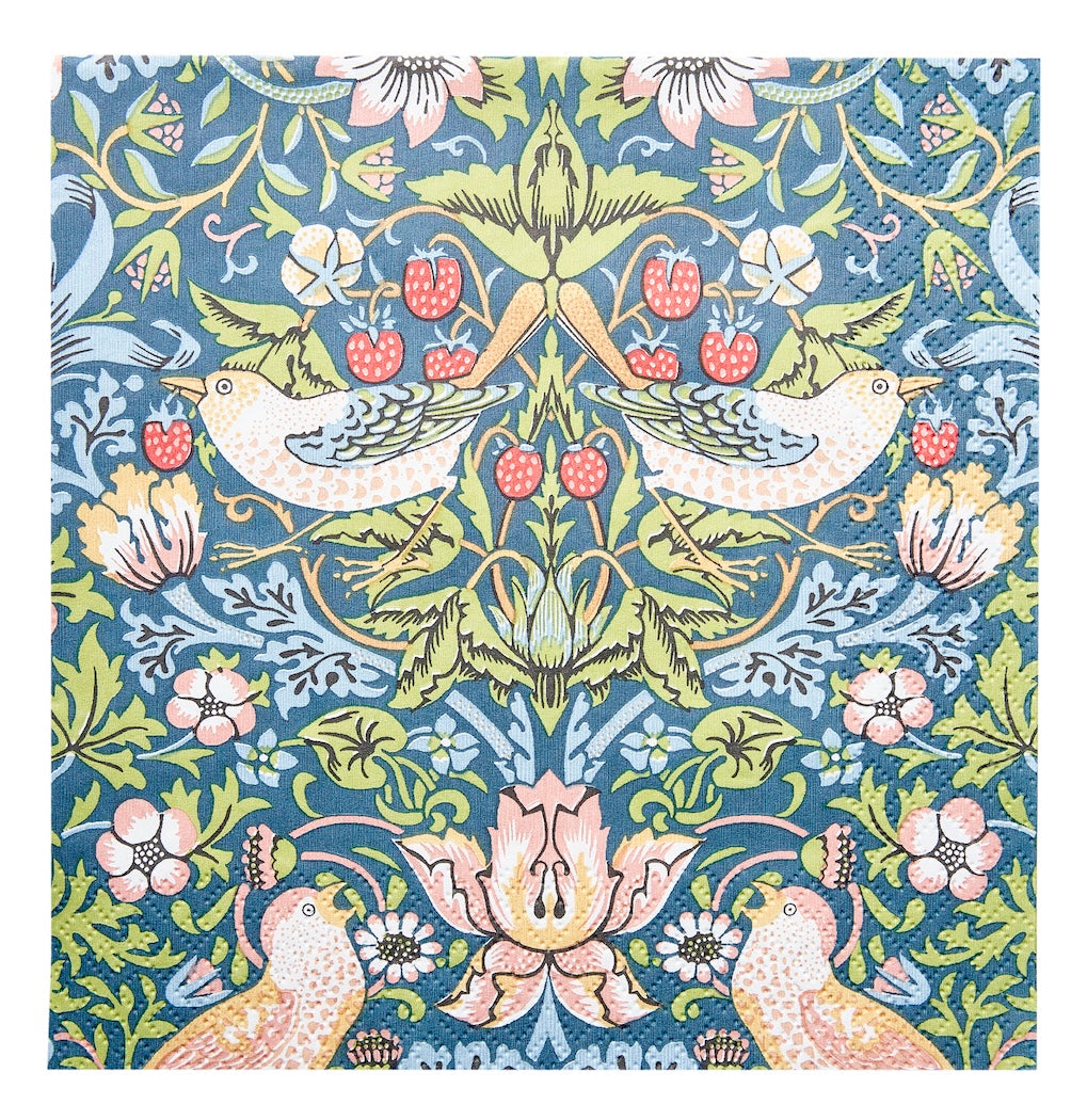 Strawberry Thief Paper Napkins by Havi and William Morris