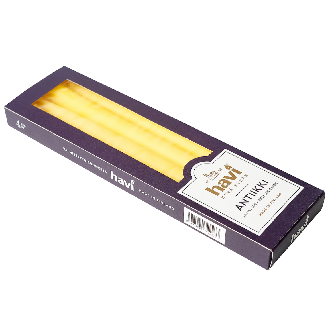 Havi Antique Tapered Dinner Candles in Yellow. Pack of 4. £6.99 RRP