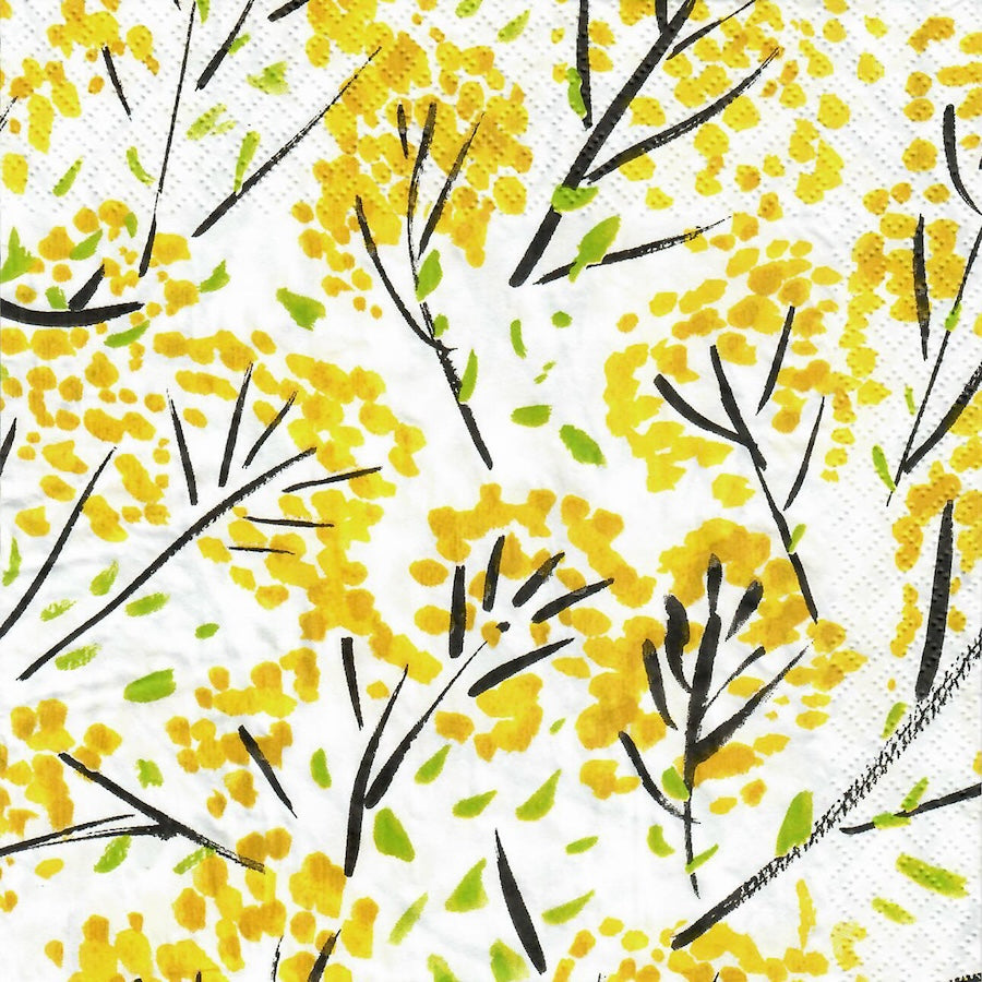 Havi Onnenpensas Forsythia design, in yellow, browns and greens