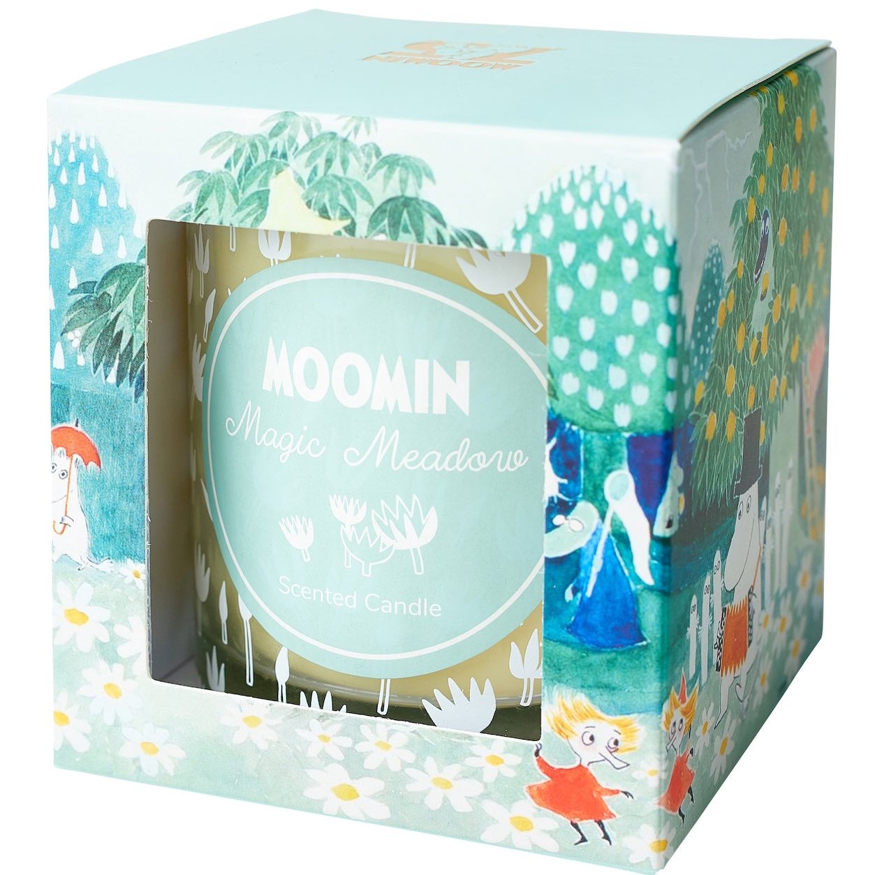 Moomin Magic Meadow scented candle by Havi Oy. 