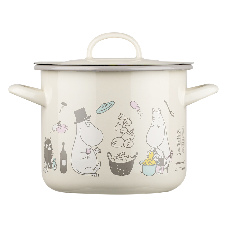 MOOMIN | Enamel Pot with Lid | Bon Appétit | 2.5 L