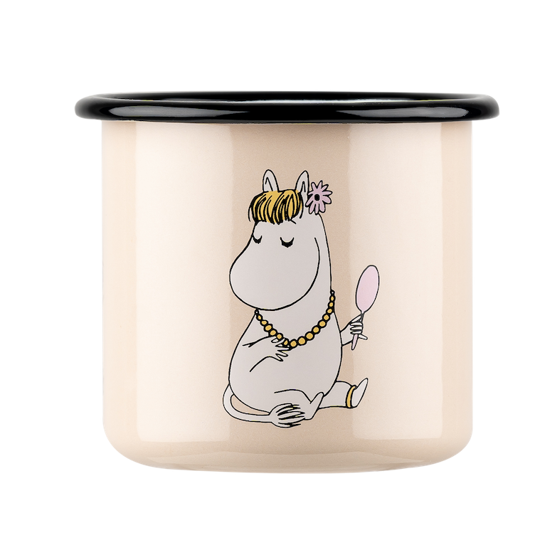 MOOMIN | Enamel Mug | Snorkmaiden, Beige  | 0.37L