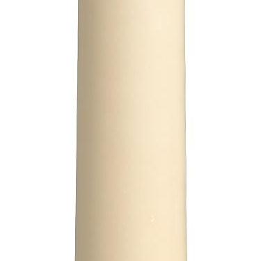 Lit Havi Candles shown in gold candlesticks. 