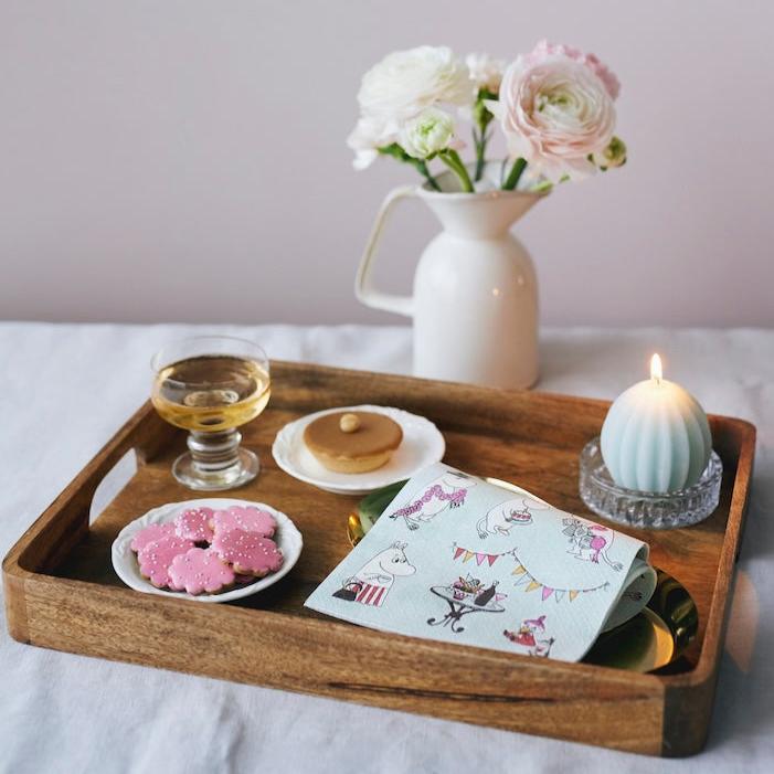 Havi Paper Napkins on an afternoon tea tray 