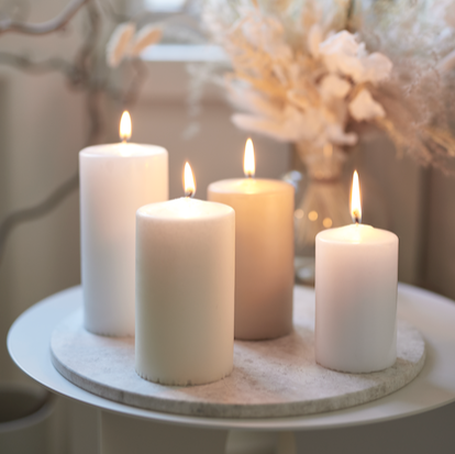 HAVI | Pillar Candle | White | 7 x 15cm | 70 Hour