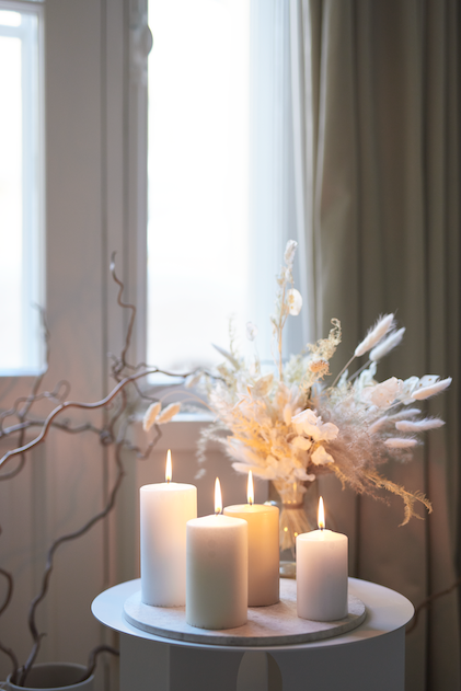 HAVI | Pillar Candle | White | 7 x 15cm | 70 Hour