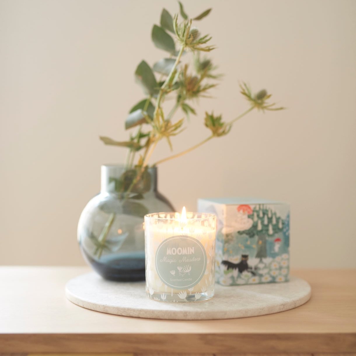 Moomin Magic Meadow scented candle by Havi Oy. 