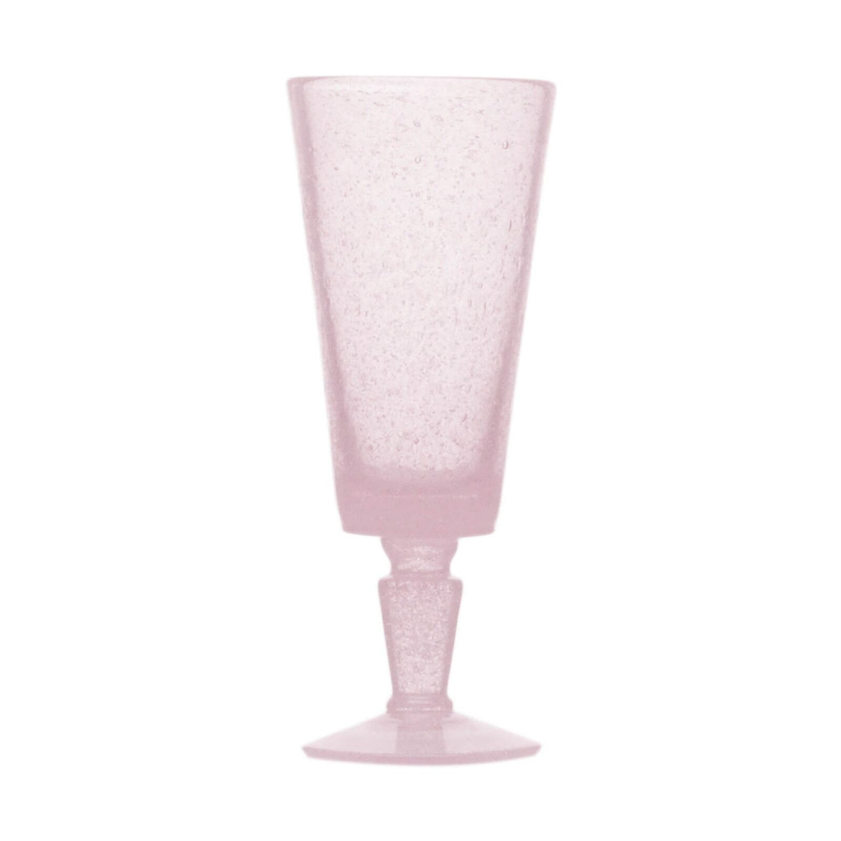 Memento Bubble Glassware Champagne Flute in Pink
