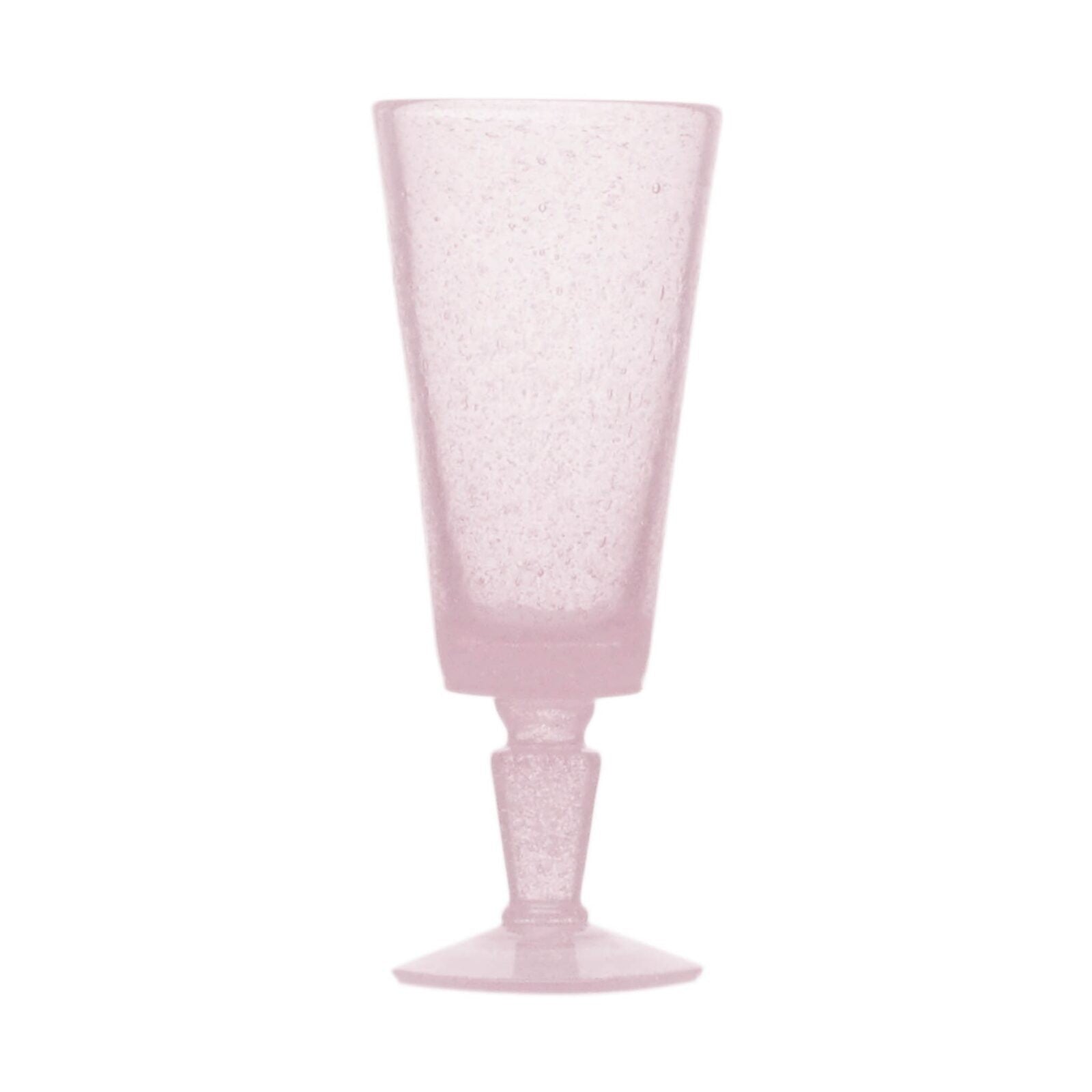 Memento Bubble Glassware Champagne Flute in Pink