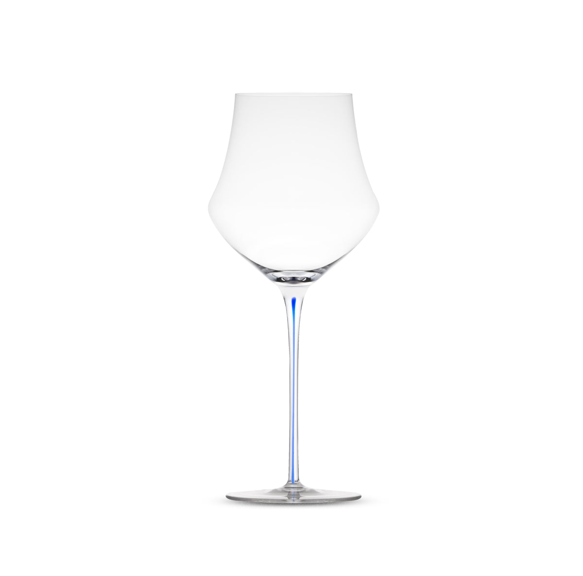 MEMENTO | Handblown Crystal Wine Glass | Blue Stem