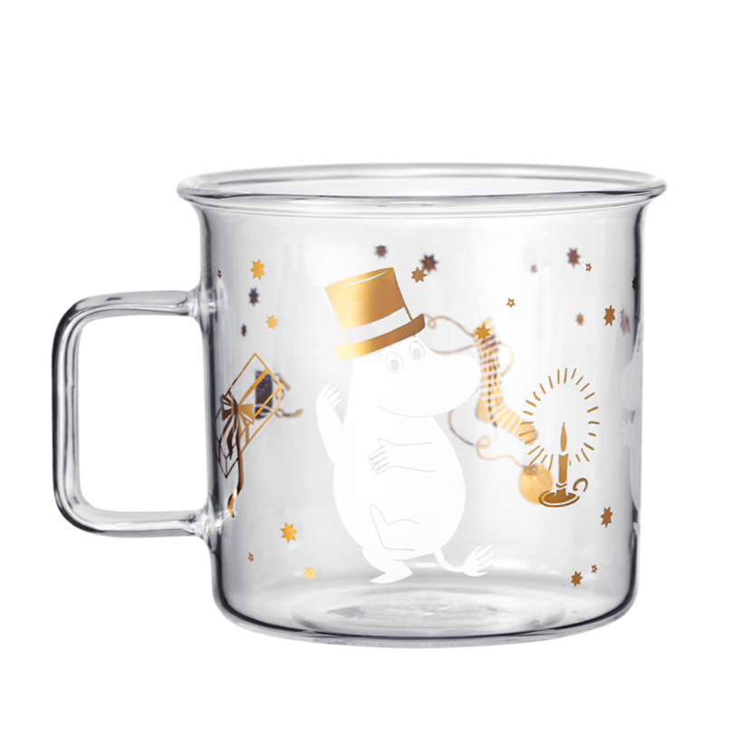 MOOMIN | Christmas | Glass Mug | Sparkling Stars | 0.35L