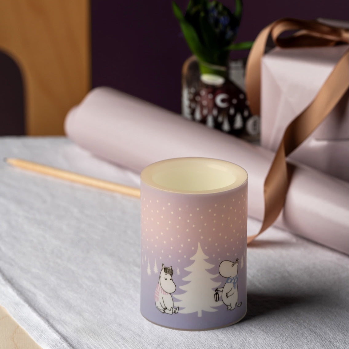 LED Moomin Candle Snowfall