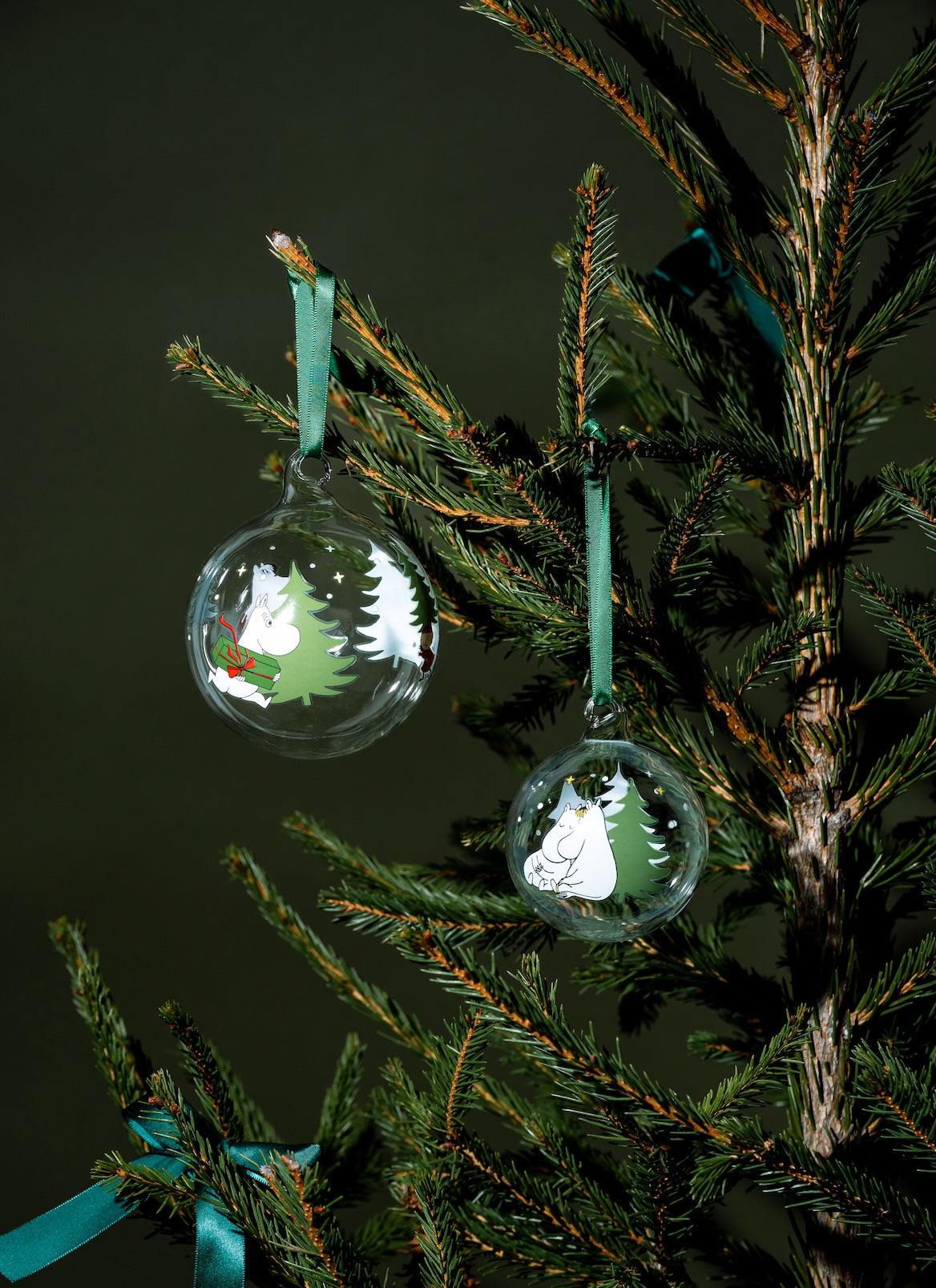 MOOMIN | Christmas | Glass Bauble | Spruce | ⌀ 9 cm