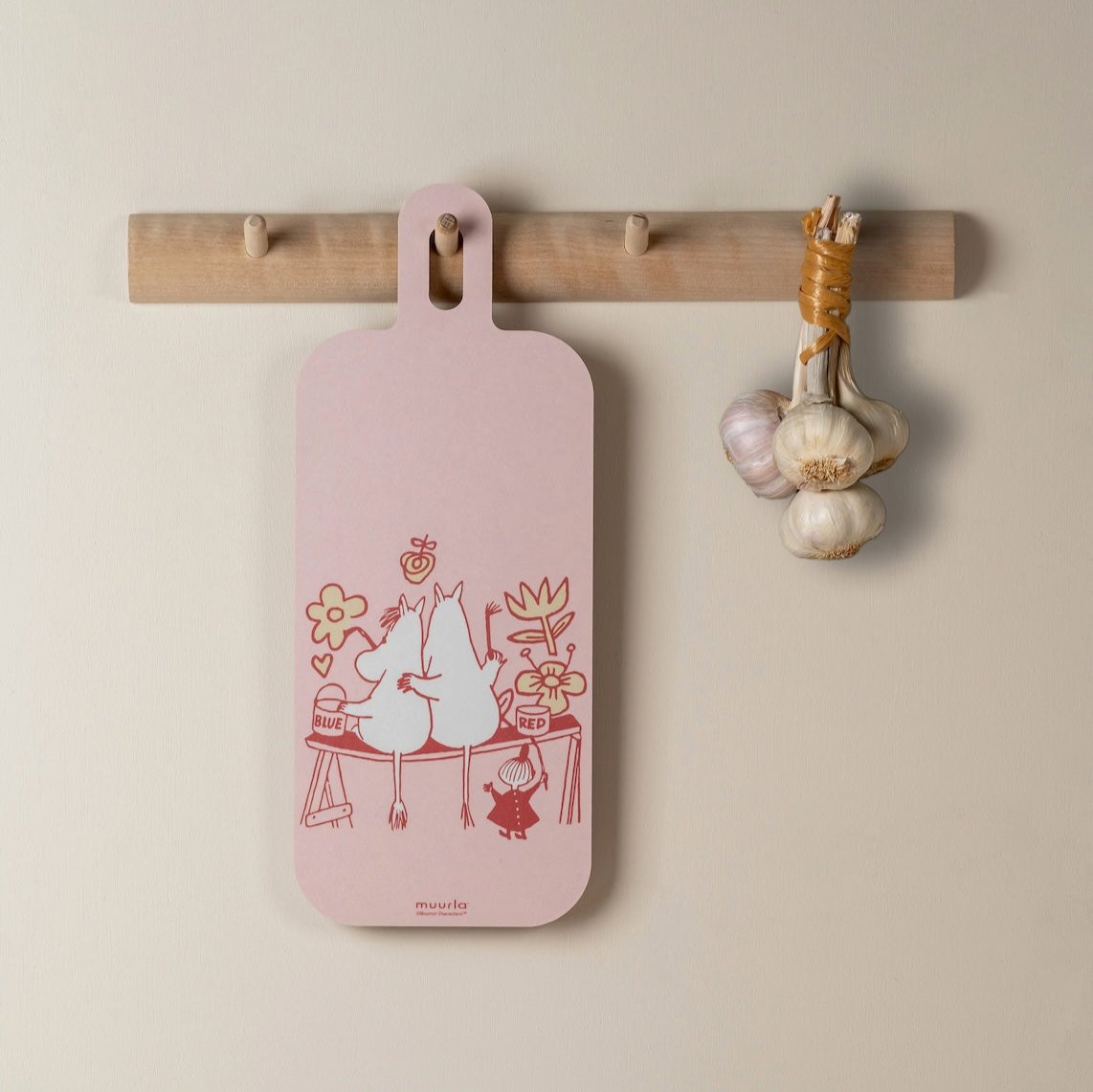 MOOMIN | Chop &amp; Serve | Flower Field | 13 x 33cm