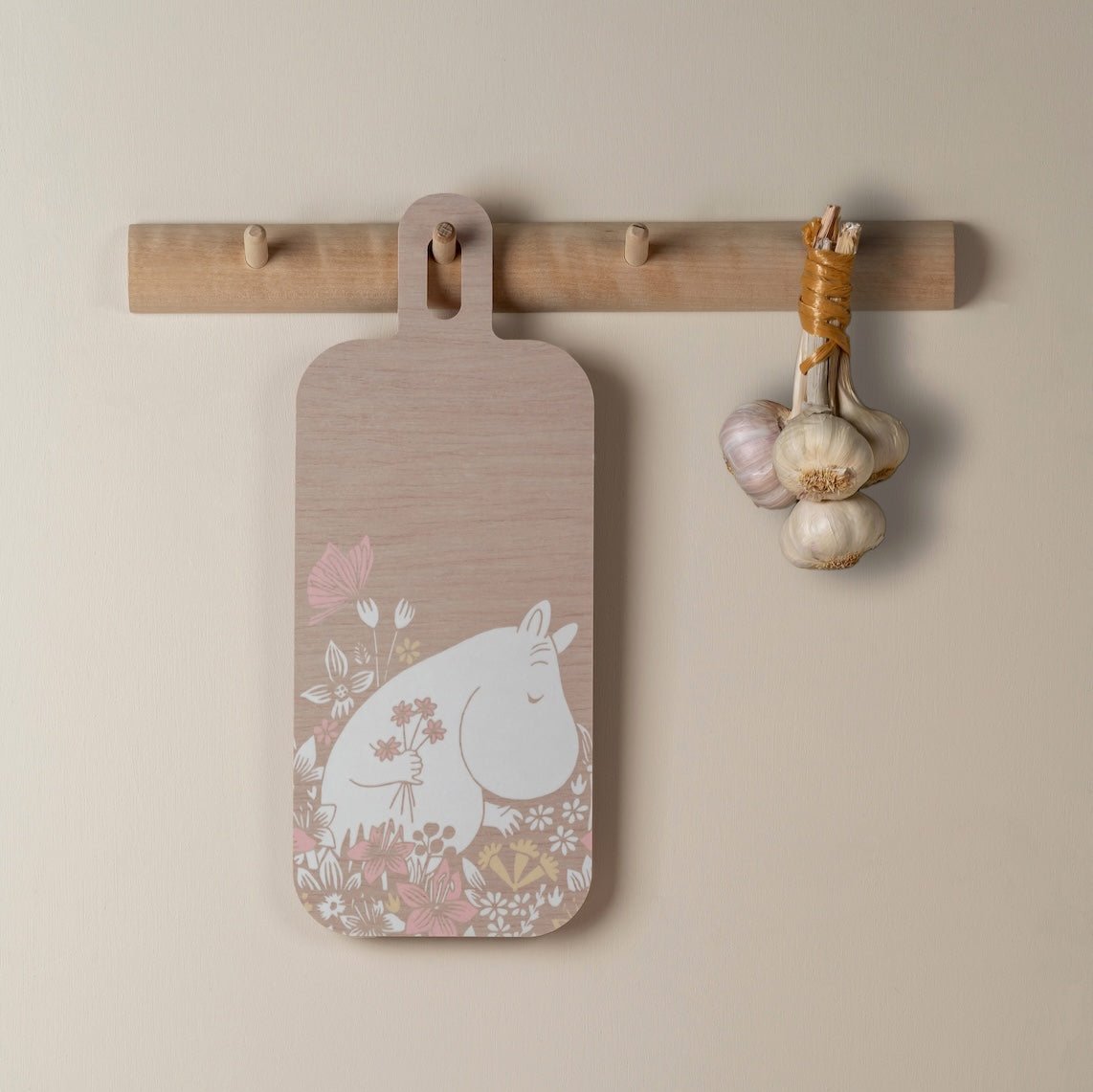 MOOMIN | Chop &amp; Serve | Flower Field | 13 x 33cm