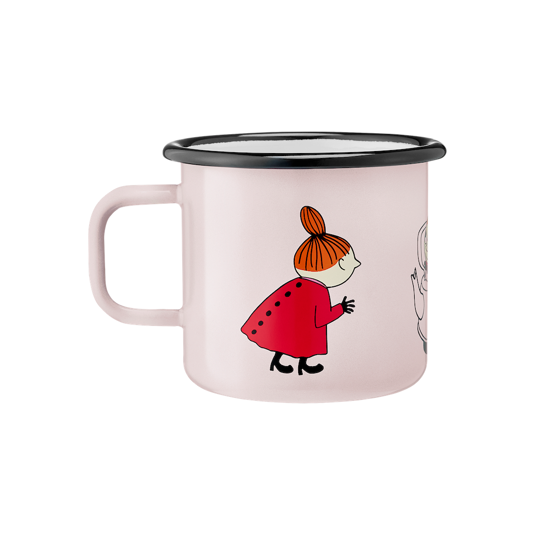 MOOMIN | Enamel Mug | Little My, Pink  | 0.37L