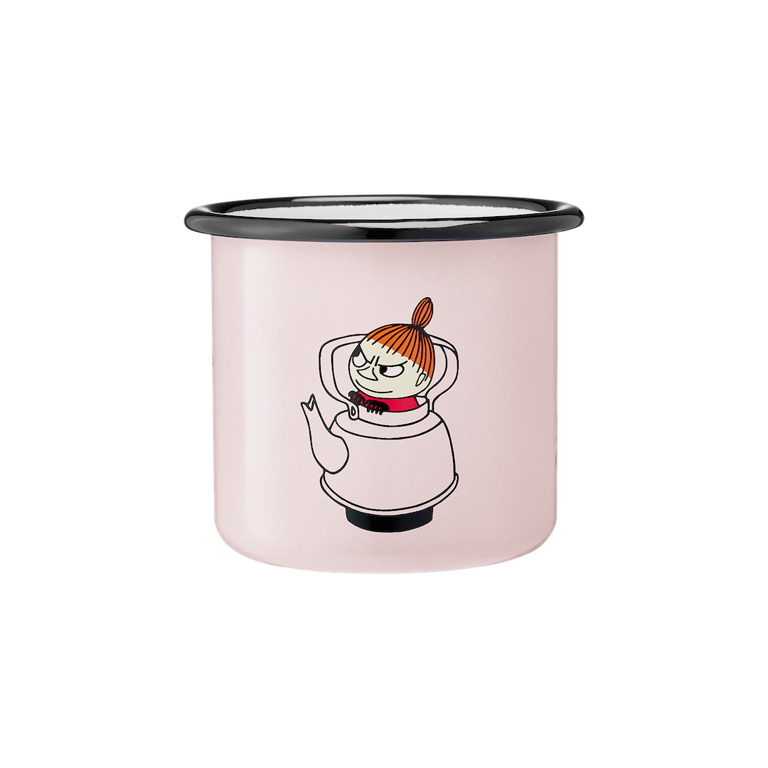 MOOMIN | Enamel Mug | Little My, Pink  | 0.37L