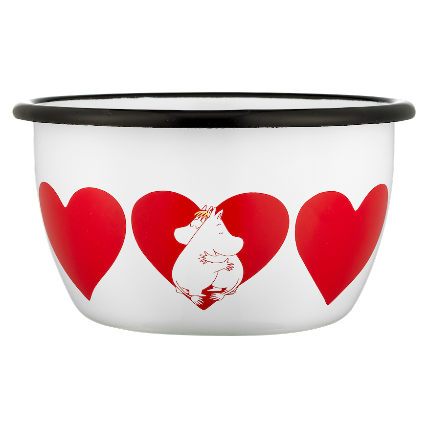 MOOMIN | Enamel Bowl | Heart  | 0.6L