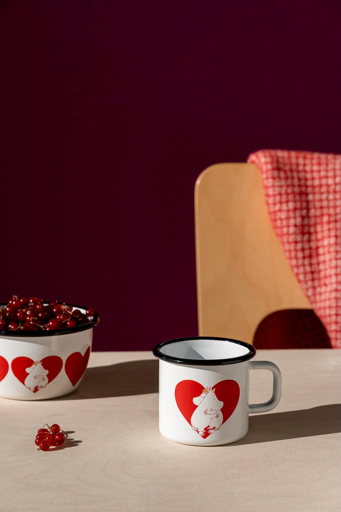 MOOMIN | Enamel Mug | 0.37L | Heart