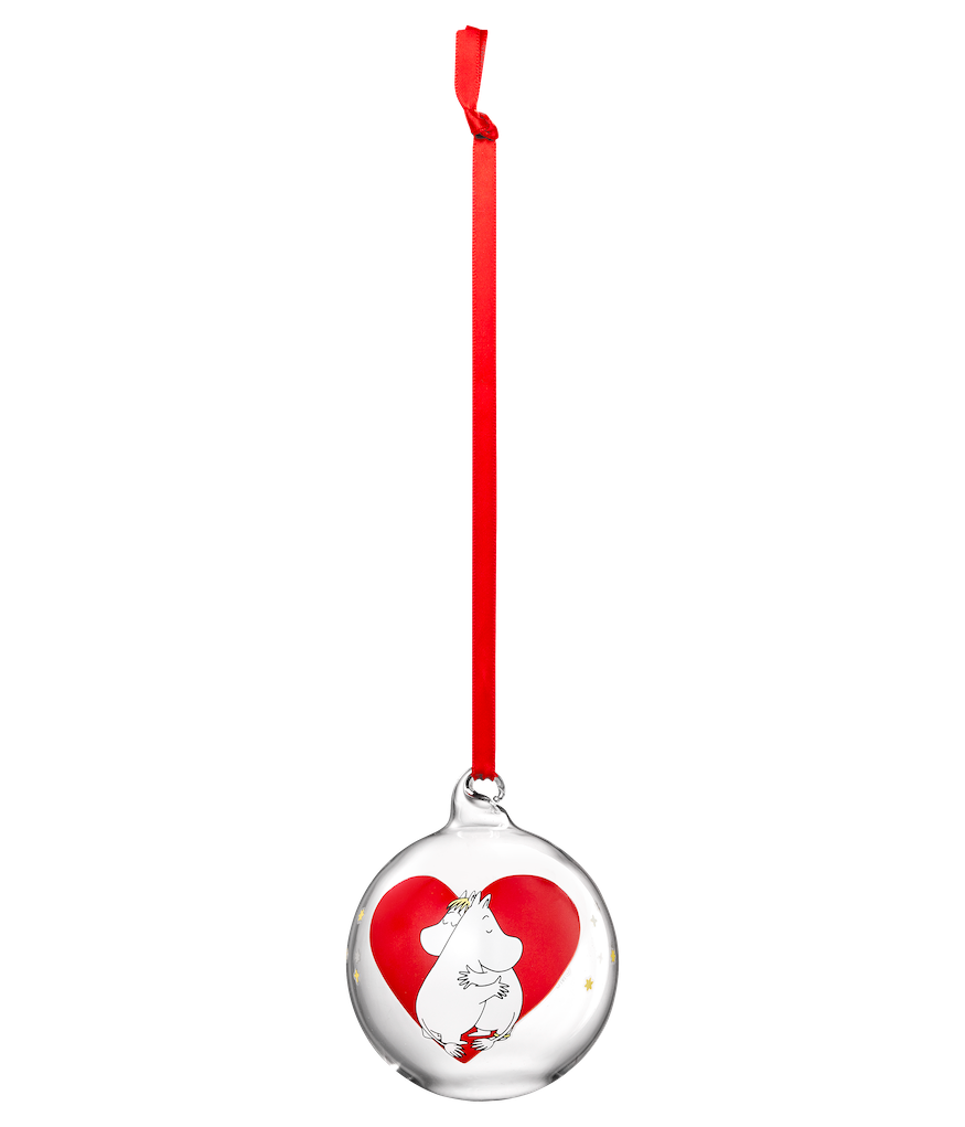 MOOMIN | Christmas | Glass Bauble | Heart | ⌀ 7 cm