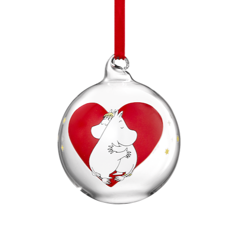 MOOMIN | Christmas | Glass Bauble | Heart | ⌀ 7 cm