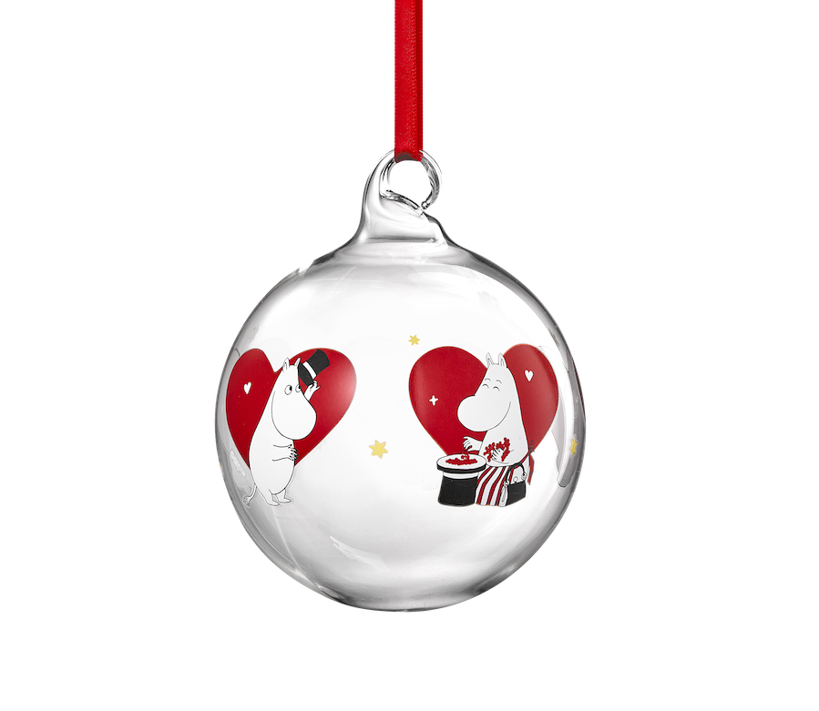 MOOMIN | Christmas | Glass Bauble | Heart | ⌀ 9 cm