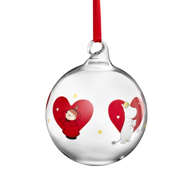 MOOMIN | Christmas | Glass Bauble | Heart | ⌀ 9 cm