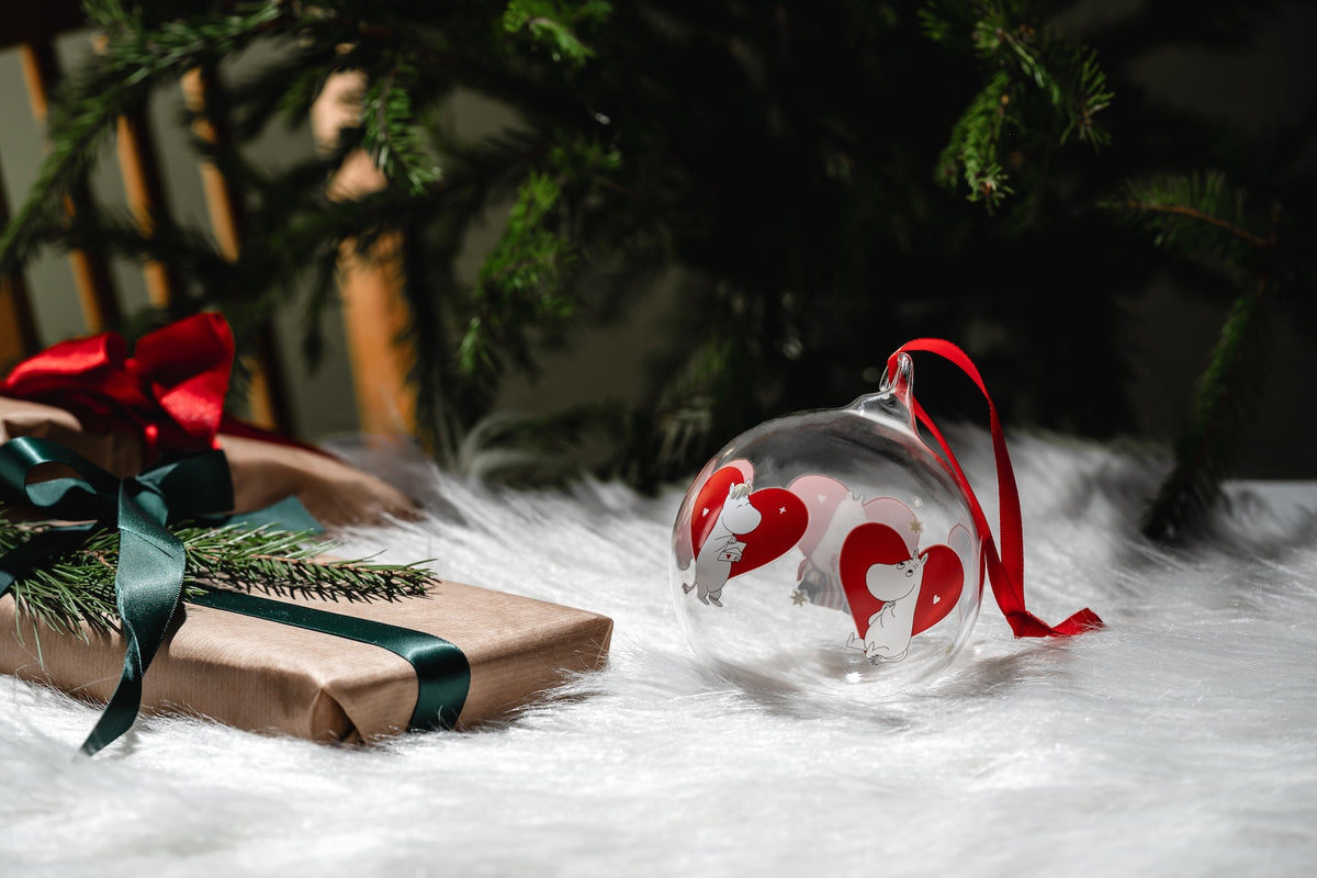 MOOMIN | Christmas | Glass Bauble | Heart | ⌀ 9 cm