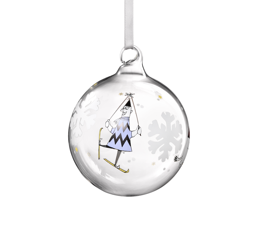 MOOMIN | Christmas | Glass Bauble | Snowflake | ⌀ 9 cm