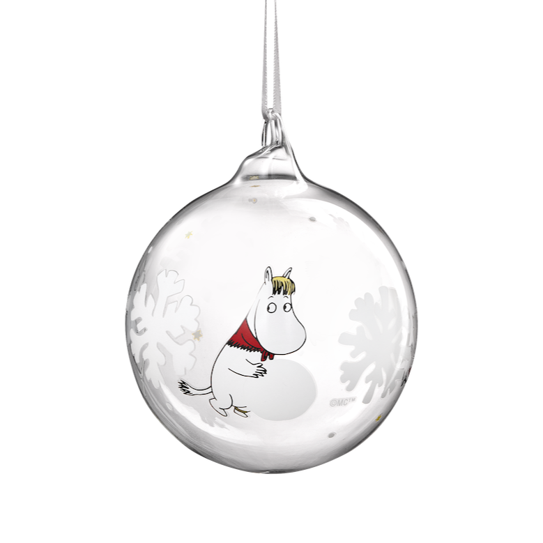 MOOMIN | Christmas | Glass Bauble | Snowflake | ⌀ 9 cm