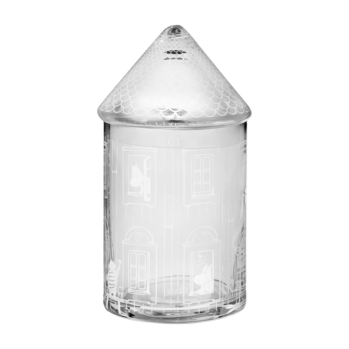 MOOMIN | Moominhouse Glass Jar | ⌀ 9cm / H 18,5cm