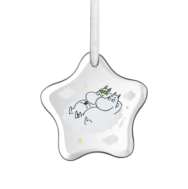 MOOMIN | Christmas | Glass Ornament | Snorkmaiden &amp; Moomin