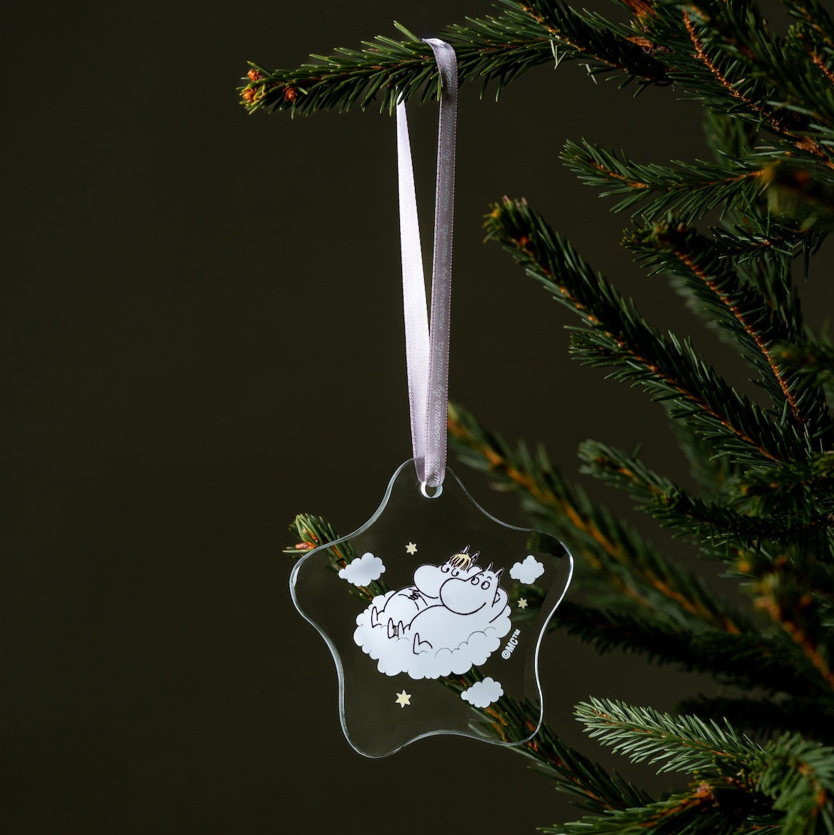 MOOMIN | Christmas | Glass Ornament | Snorkmaiden &amp; Moomin
